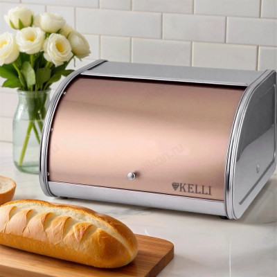 Хлебница KELLI KL-2141 нерж.
