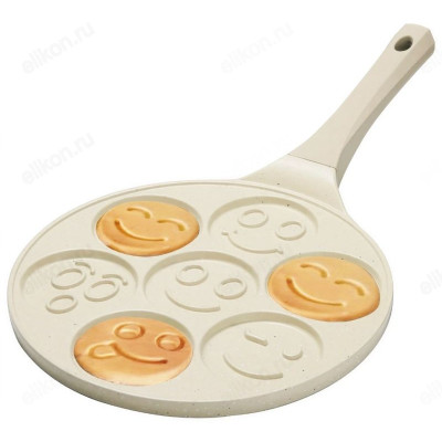 Сковорода для оладий KELLI KL-4713 26см кремовый