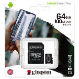 Карта MicroSD 64GB Kingston Class10+адаптер