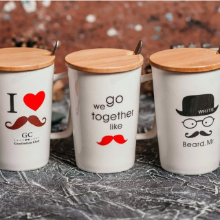 Кружка с крышкой и ложечкой PM-005/034/054 340мЛ-4