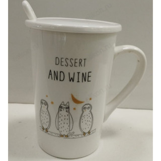 Кружка с крышкой и ложечкой PM-005/038/065 380мЛ-3