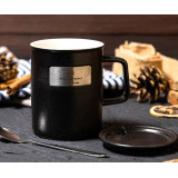 Кружка с крышкой и ложечкой PM-005/039/058