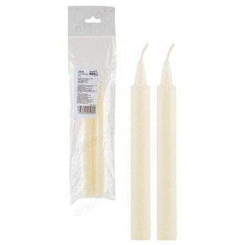 Свечи парафиновые бытовые 2шт 15см 005533