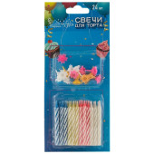 Набор свечей для торта Волшебная страна 007145 24шт