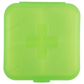 Таблетница, 4 секции, 6.8х6.8х2.6 см-1