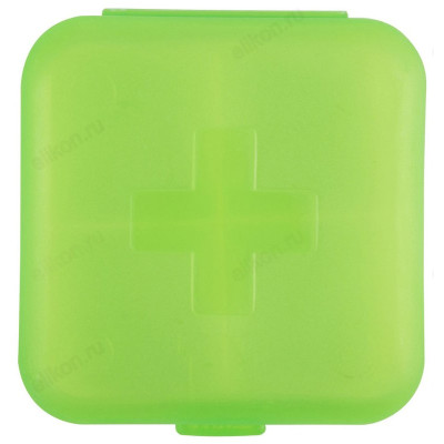 Таблетница, 4 секции, 6.8х6.8х2.6 см-1