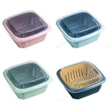 Дуршлаг 30*22 35015-23 с крышкой пластик