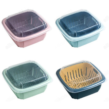 Дуршлаг 30*22 35015-23 с крышкой пластик-4