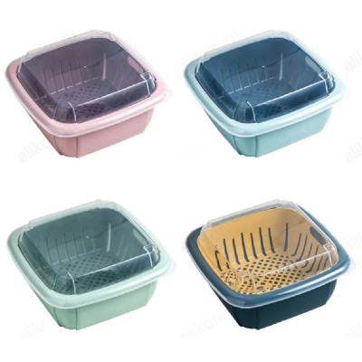 Дуршлаг 30*22 35015-23 с крышкой пластик-4