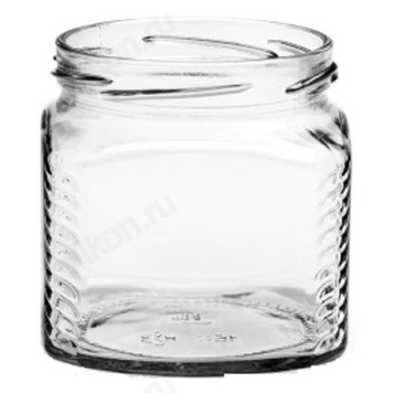 Банка стекло 0,39 л кубик 28шт-2