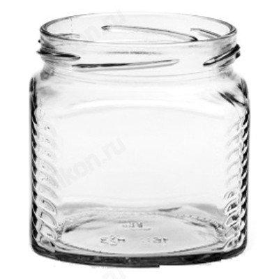 Банка стекло 0,39 л кубик 28шт-2