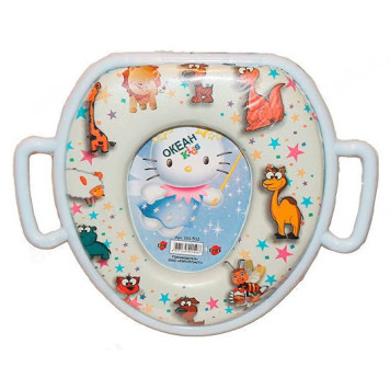 Крышка для унитаза мягкая Океан детское с ручками 103-532-1