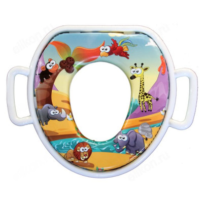 Крышка для унитаза мягкая Океан детское с ручками 103-532