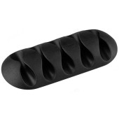 Держатели для 5 проводов на клейкой основе 2шт 103761 черный