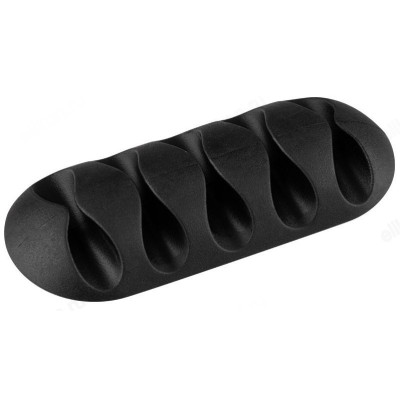 Держатели для 5 проводов на клейкой основе 2шт 103761 черный