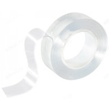 Лента двусторонняя скотч нано 5м 103911 многоразовый прозрачный