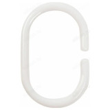 Кольца пластиковые овальные 12шт белые 103954