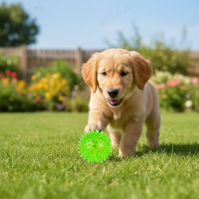 Игрушка-шар с подстветкой для животных 104151-3