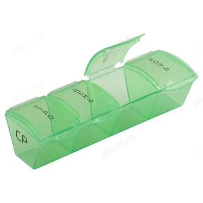 Таблетница на 7 дней, цилиндр, 8.8х8.8х10 см-2