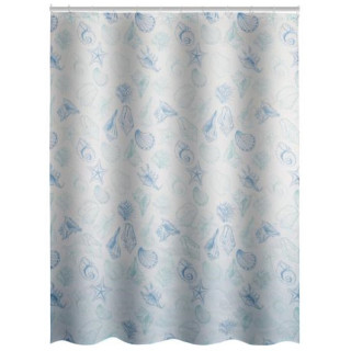 Шторка для ванной 180*160см Ракушки 104968