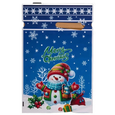 Пакет подарочный Снеговик 22.5х34см 109722-1