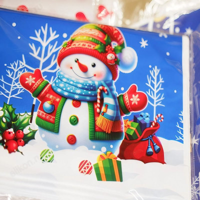 Пакет подарочный Снеговик 22.5х34см 109722-2