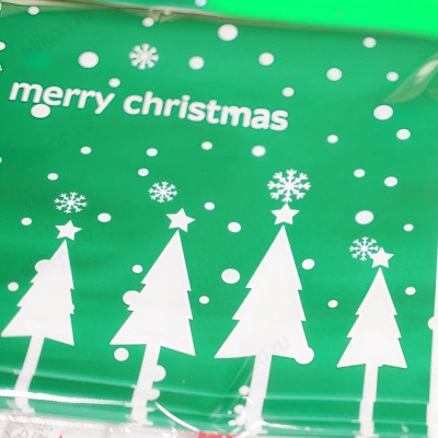 Пакет подарочный Ёлки 14.5х22.5см 109723/109725-2