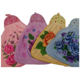 Салфетка груша микрофибра 35*24см цветы