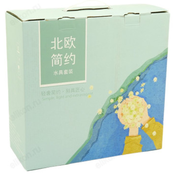 Графин+4 стакана арт125А стекло-1