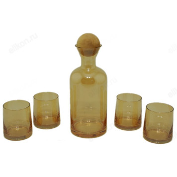 Графин+4 стакана арт125А стекло