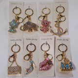 Сувенир брелок метал стразы