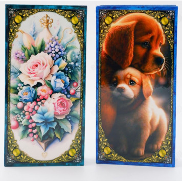 Шкатулка-купюрница дерево 18*9*4cm-2