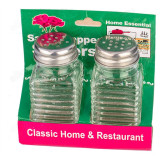 Солонка стекло метал 2пр на листе 1-4 Н10