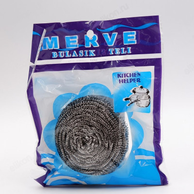 Губка для посуды металл 1599-1