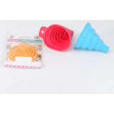 Воронка складная силикон микс