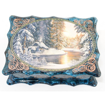 Шкатулка дерево 190*140*60мм-4