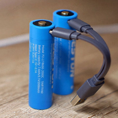 Аккумулятор Beston USB Type-C 2шт 18650-2