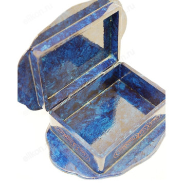 Шкатулка дерево овал 170*80*50мм-1