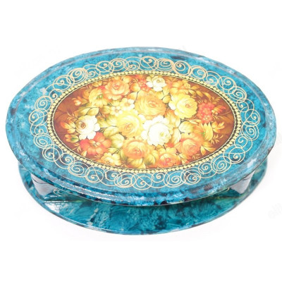 Шкатулка дерево овал 170*80*50мм-5