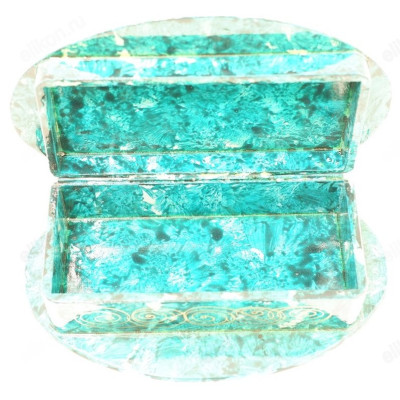 Шкатулка дерево овал 170*80*50мм-7