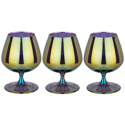 Набор бокалов Танзанит 3шт 410мл 194-518 бренди