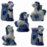 Подставка под зубочистки Лошадка керамика гжель 2029