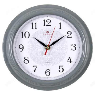 Часы настенные СН 2121-308, пластик, серые