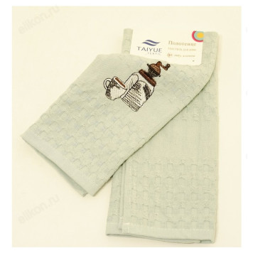 Полотенце льняное рогожка с петлей 40*60см Мультик (2шт/уп)-1