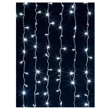 Гирлянда-штора 2*1,5м холодный, жемчуг-1