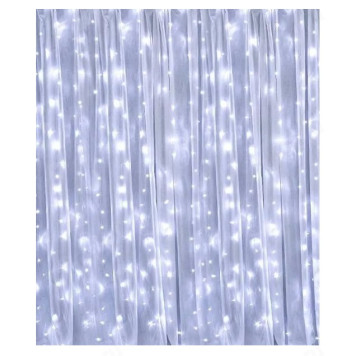 Гирлянда-штора 2*1,5м холодный, жемчуг