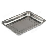 Поднос нержавеющая сталь квадратный 36*27*4,8 см/22-10-106/150