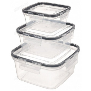 Набор контейнеров 3шт с защелками 0.4/0,8/1,5л 221104101/00