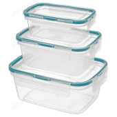 Набор контейнеров 3шт с защелками 0.35/0,75/1,3л 221104501/00