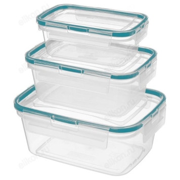 Набор контейнеров 3шт с защелками 0.35/0,75/1,3л 221104501/00